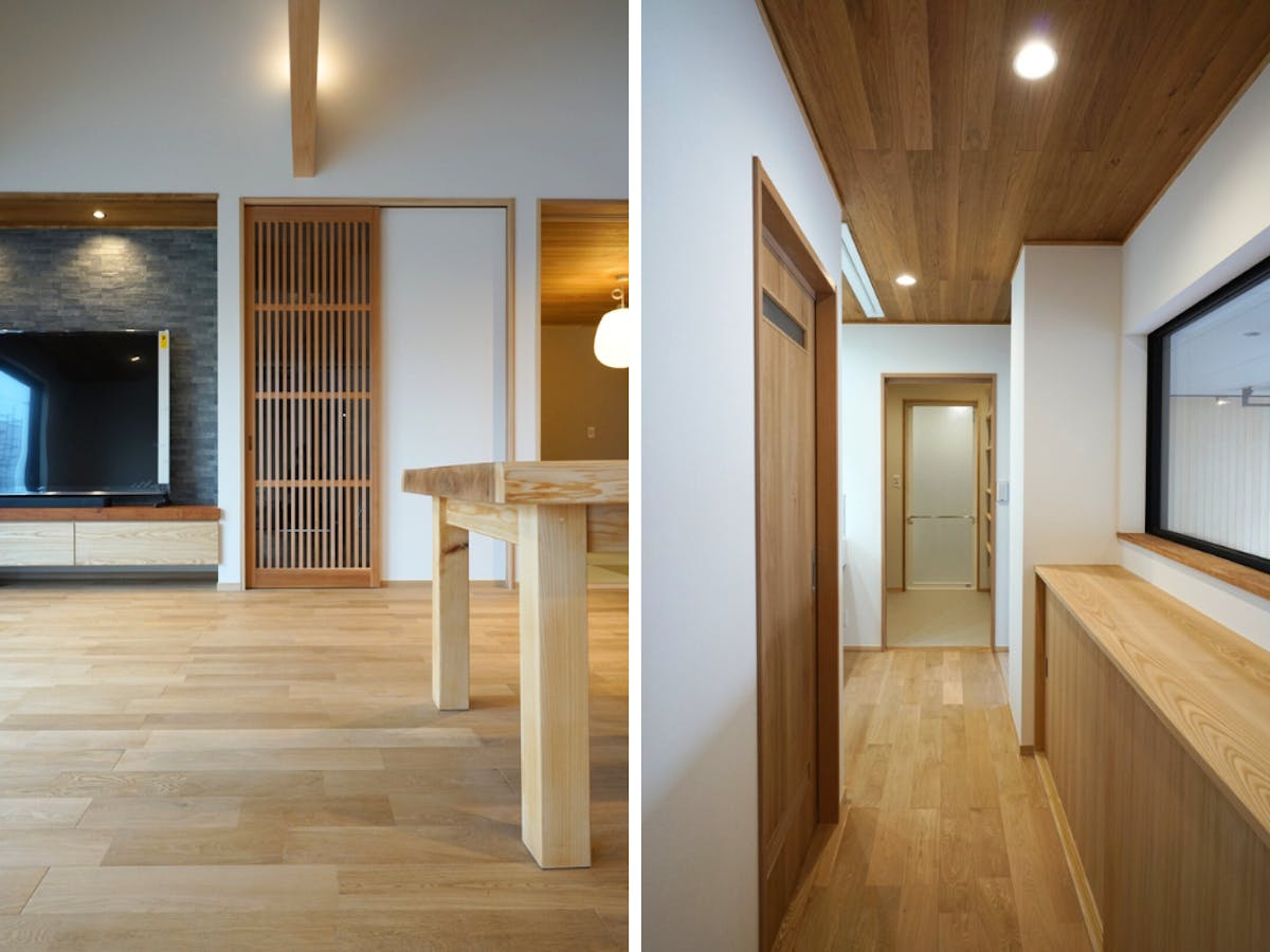 オーク　羽目板　フローリング