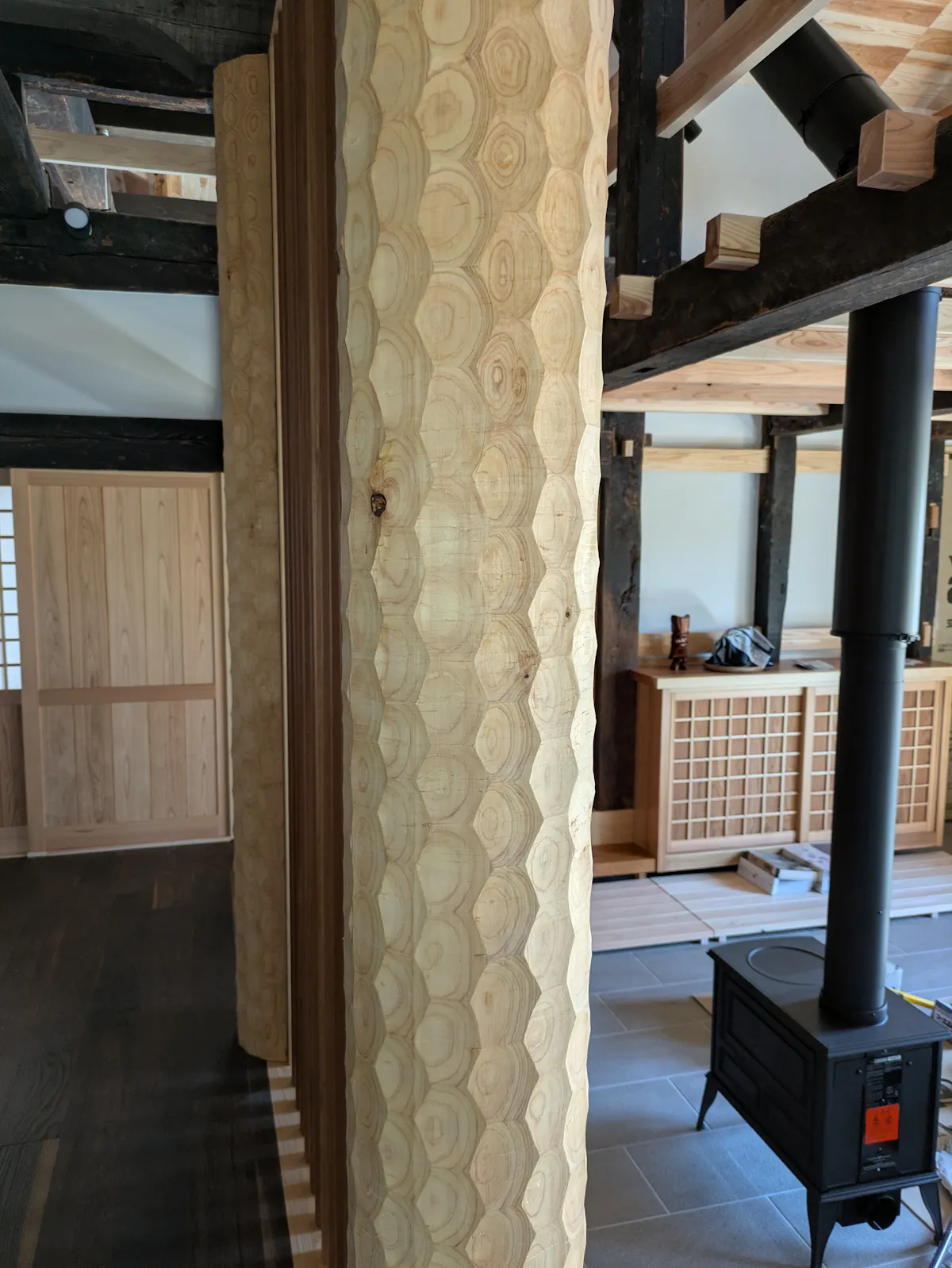 名栗加工　柱
