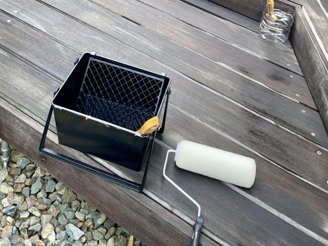 ウッドデッキ 塗装