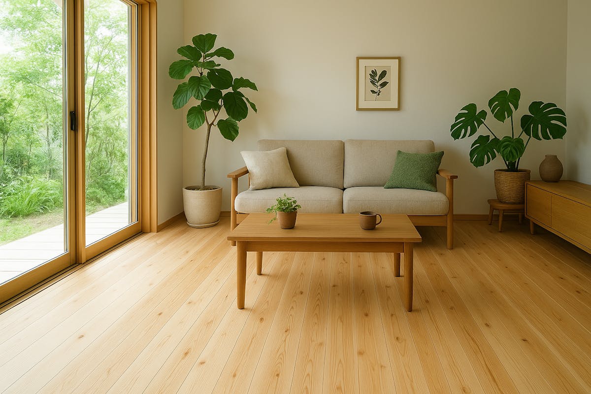 無垢フローリング　ヒノキ