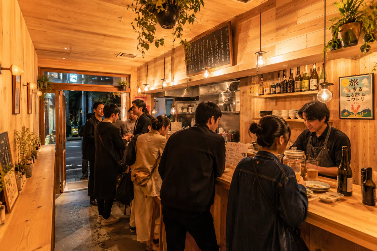 羽目板　立ち飲み居酒屋