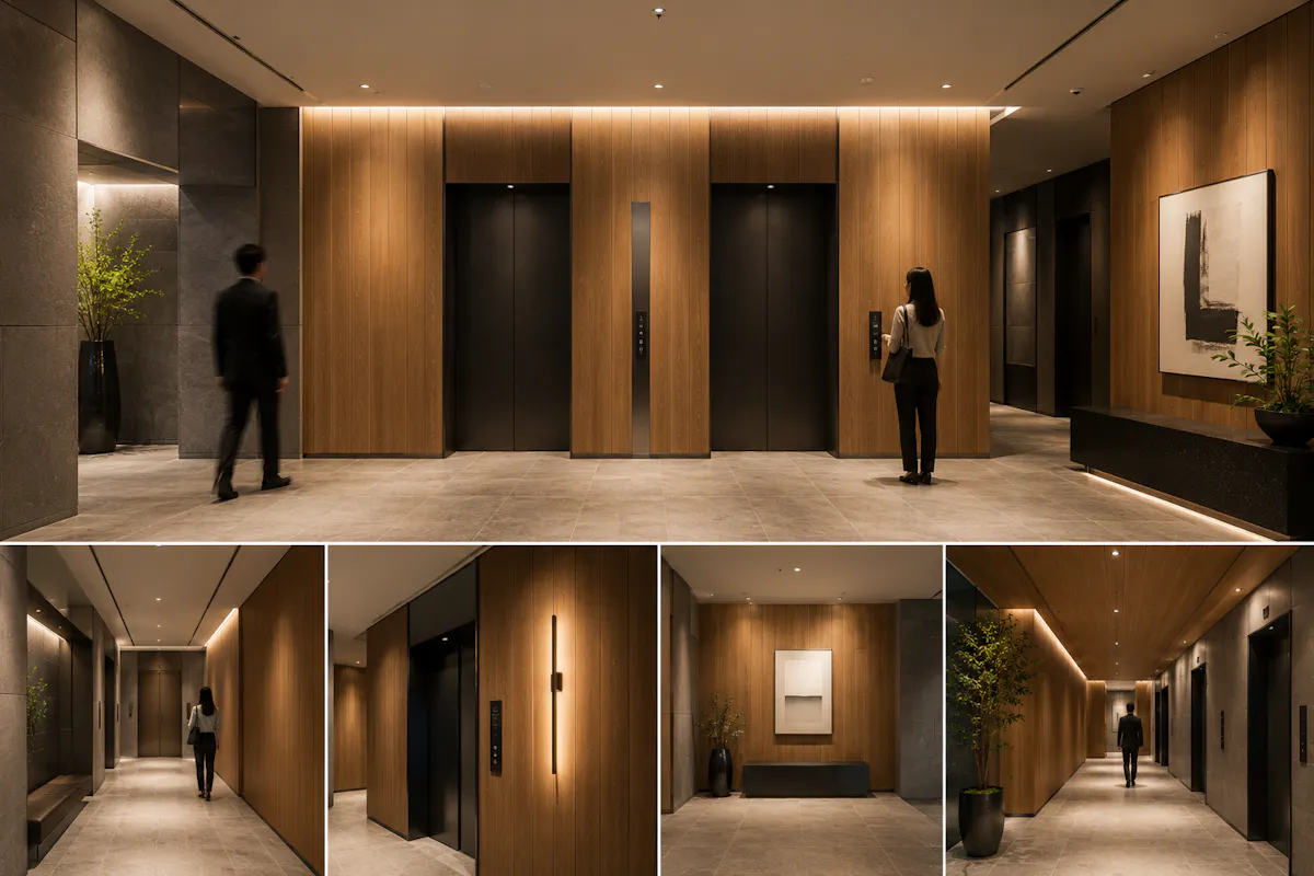 マンション　羽目板