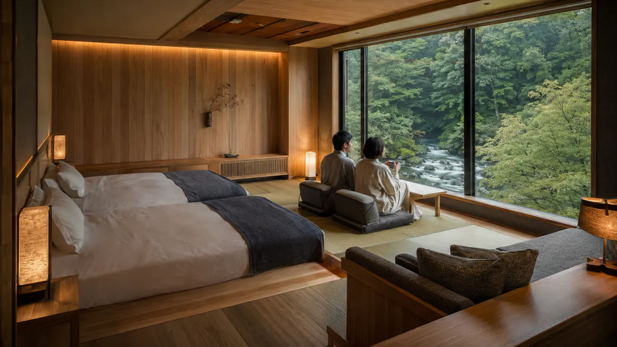 羽目板　旅館　客室