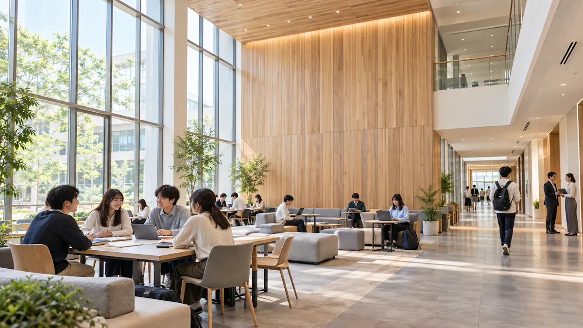 大学　羽目板