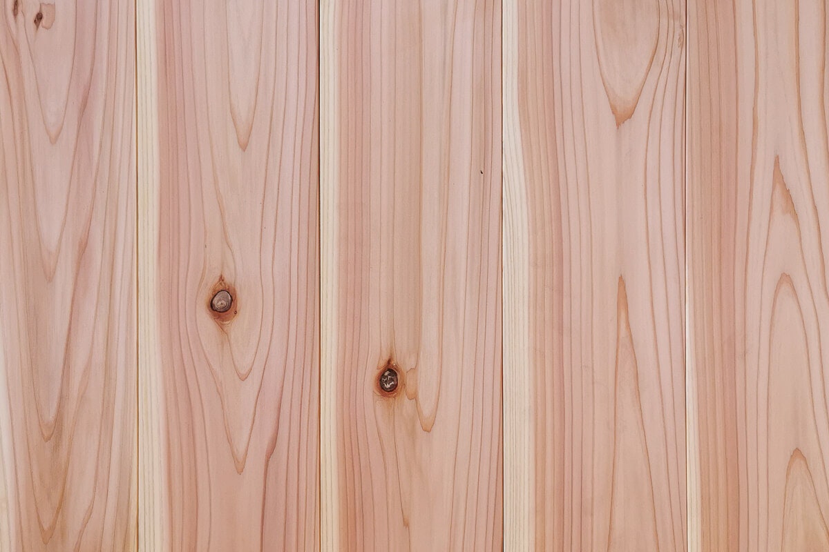柳杉・一枚板 フローリング(キャラクターグレード) 無塗装 30x150x3850 天然木材